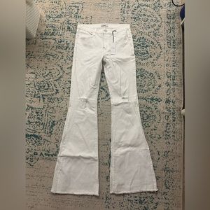 O2 Denim White Flare Jeans